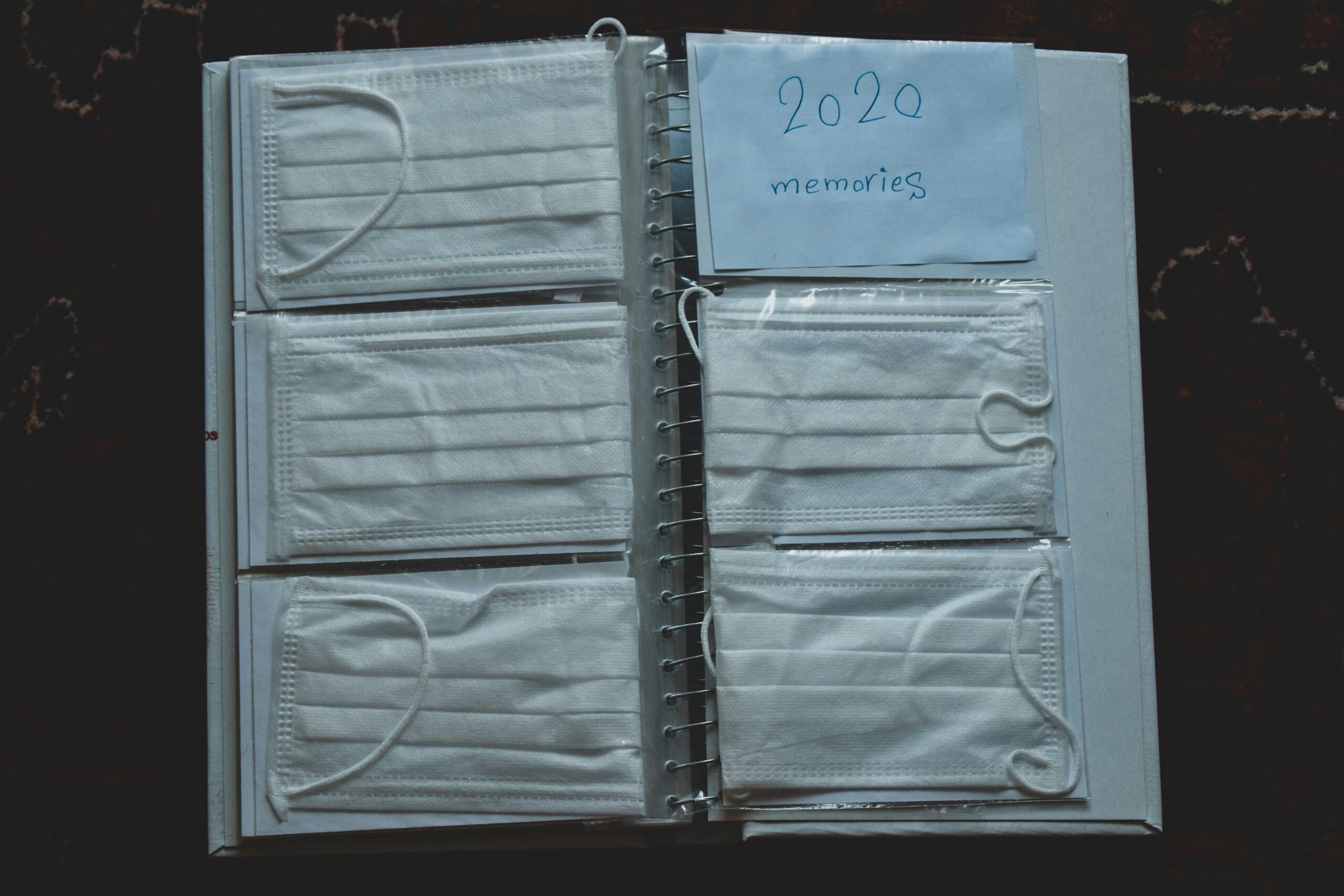 Organized folder containing policy documents and notes