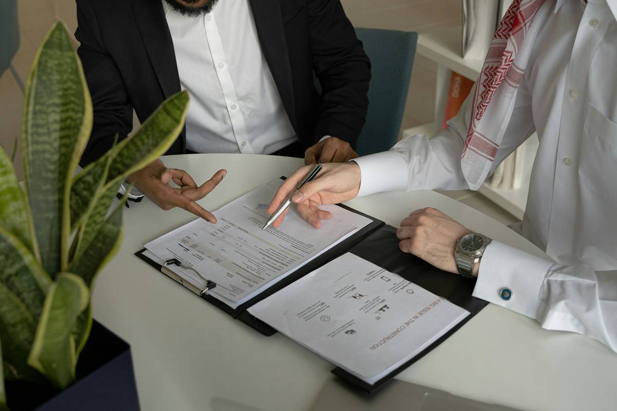 A checklist illustrating steps to secure insurance policy