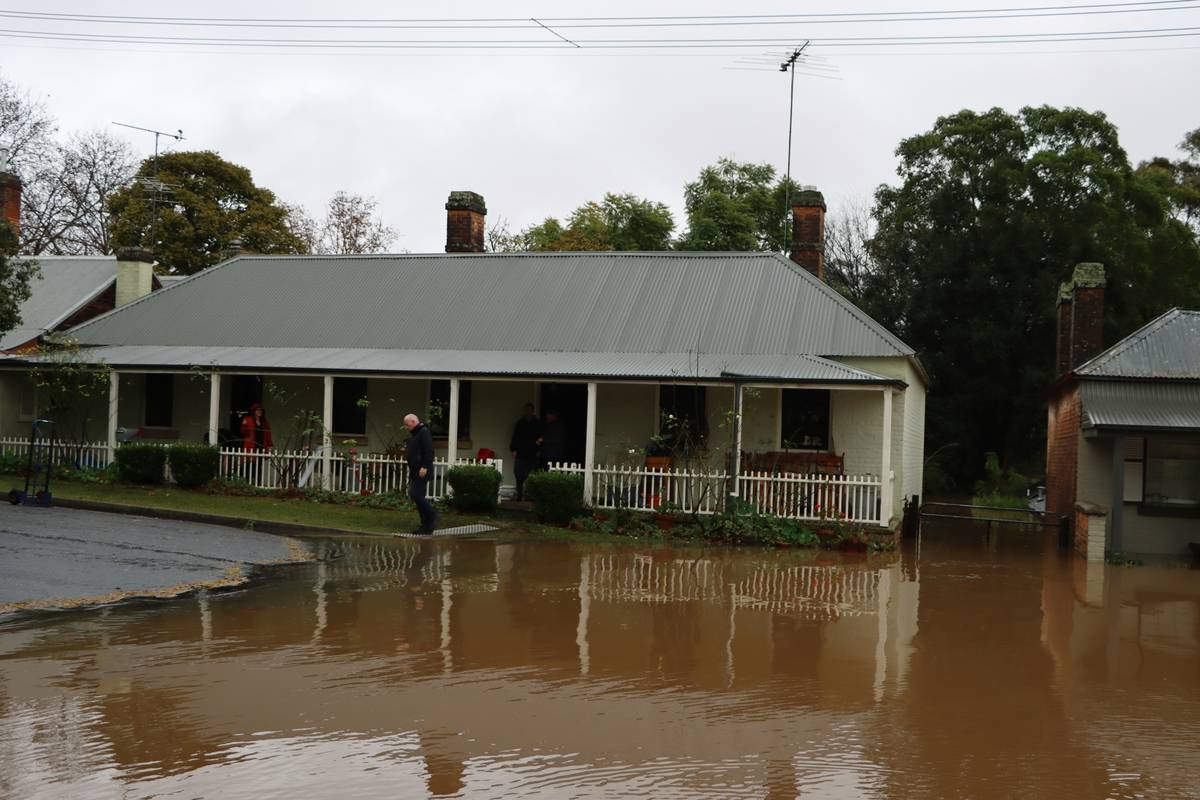 Photo of a recovered business site after a hurricane